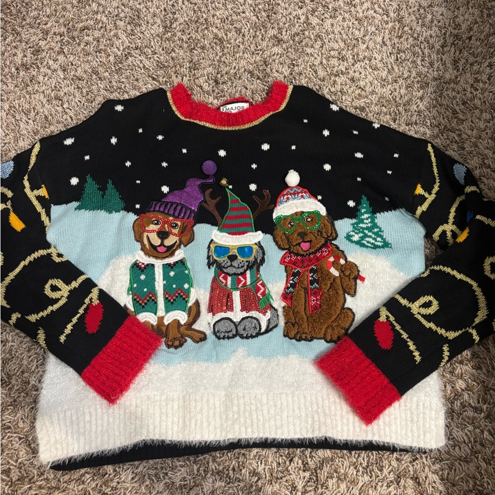 Festive Dog Winter Sweater